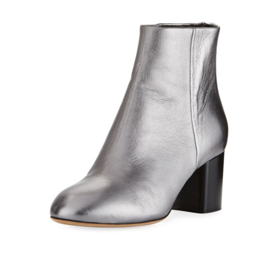 Rag & Bone Metallic Silver Drea Ankle Boots 6 (36)
